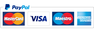 Paypal, Visa, Mastercard